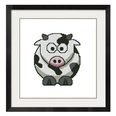 ALL STITCHES - BABY COW CROSS STITCH PATTERN .PDF -653
