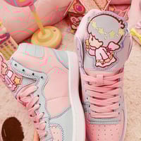 FREE Shipping Harajuku Little Twins sweet Sneakers Shoes - Thumbnail 2