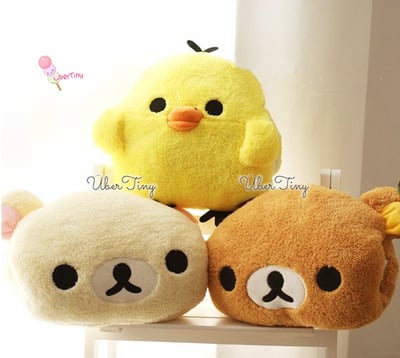 Rilakkuma Plush Pillow Hand Snugglers