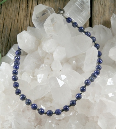 Lapis and Pyrite Necklace