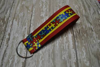 Autism awareness keyfob