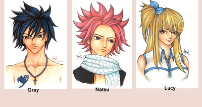 Fairy Tail Anime and Manga Inspired Art A4 Print