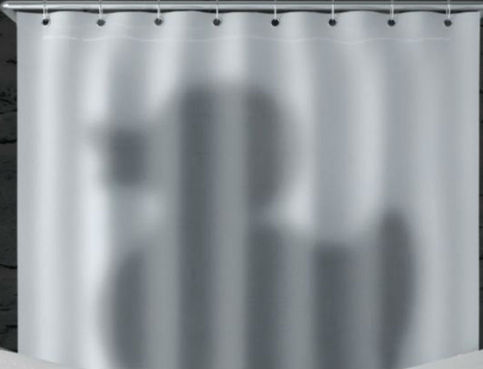 SHADOW OF THE DUCK Cool Design PEVA Bathroom Use 1.8 x 1.8 m SHOWER CURTAIN SET