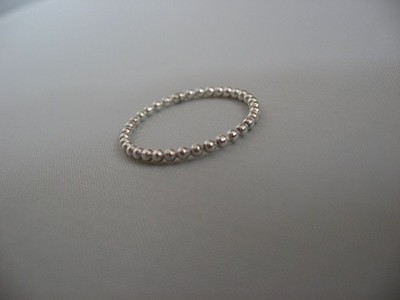 One SINGLE Sterling Silver Beaded (Dotted) band