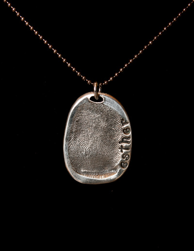 Thumbprint necklace :: esther