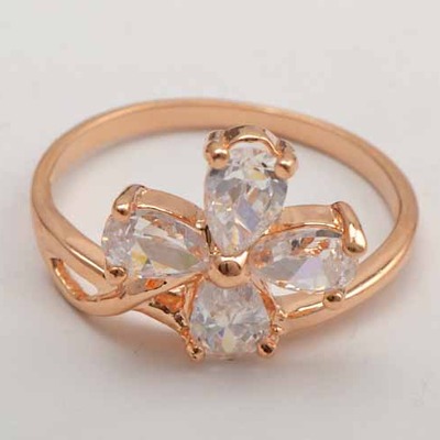 Rose gold cz ring - Thumbnail 2