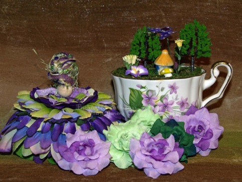 Faerie Windsor and her Teacup Nursery, Fairy, OOAK, Diorama