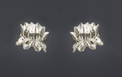 Lotus me Stud (Silver)