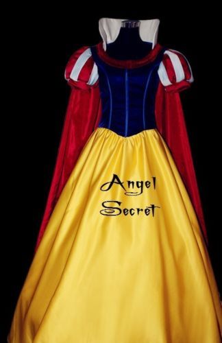 P134 COSPLAY Dress Princess snow white Costume tailor made kid adult GOWN