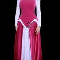 P136 COSPLAY Dress Princess sleeping beauty Costume tailor made adult GOWN - Thumbnail 2