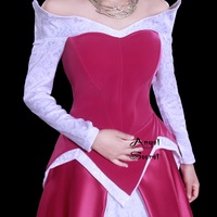 P136 COSPLAY Dress Princess sleeping beauty Costume tailor made adult GOWN - Thumbnail 4