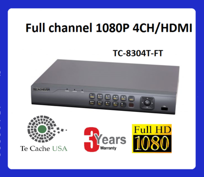 DVR 4 CH/1080P TVI/Analog/IP camera triple hybrid DVR 1080P