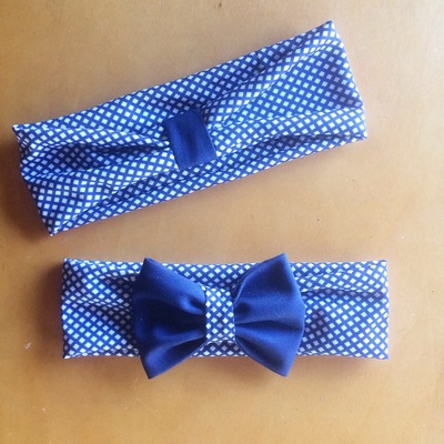 Mommy and Me Navy Blue Headwraps