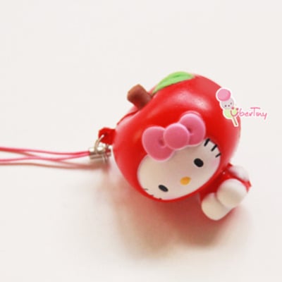 *rare* hello kitty in fruit costumes collection -apple (licensed) - Thumbnail 3