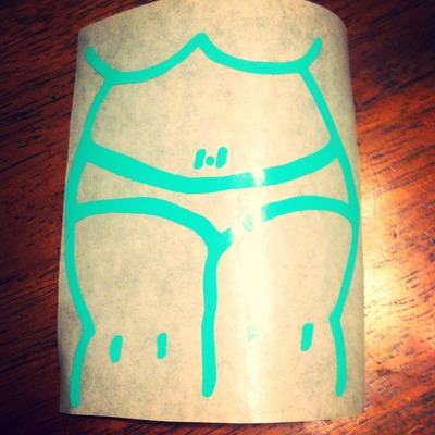 Decal, seafoam 5x3 - Thumbnail 3