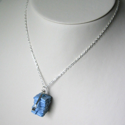 Eco Necklace - Security Envelopes With A Tiny Fork
