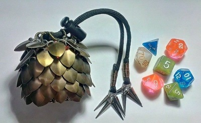Small Bronze Dragon Slayer Dice Bag