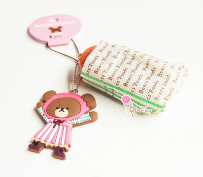 *Rare* Bears' School Squishy French Bread Loaf in a Food Bag w/ Jackie (Licensed)