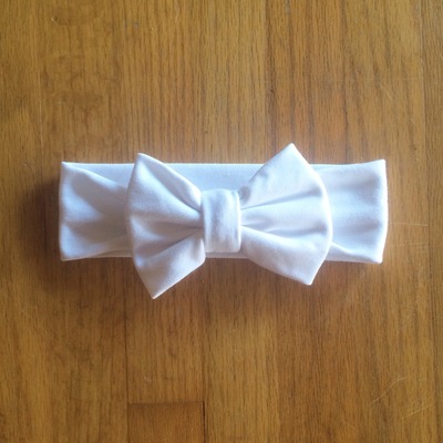 White Bow Headwrap