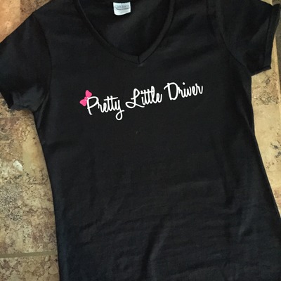 Pretty little drivers bow tshirt - Thumbnail 5