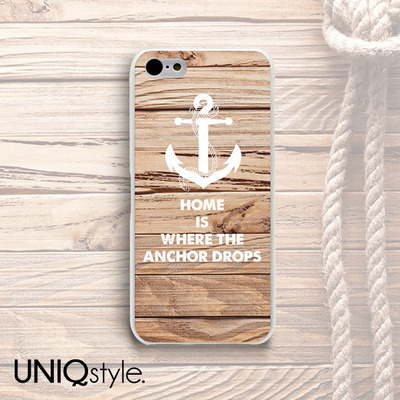 Wood print anchor phone case for iPhone 7/6/6s, Samsung S8/S7/S6/Note5, Sony Z3/Z4/Z5, LG Nexus, Nokia Lumia, HTC One, Moto X, Moto G - W13