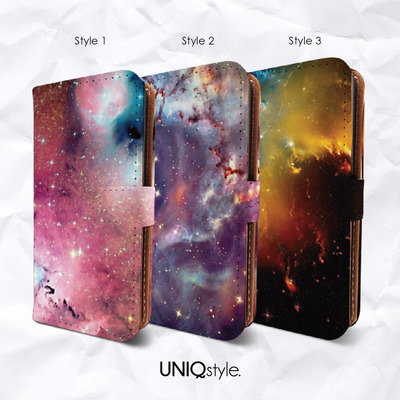 Galaxy sky nebula space PU leather flip case for iPhone 7/6/6s iPhone SE, Samsung S6, S7 Edge S8, Note 5, LG G6, Nexus 5X, Moto X, Nexus 6P - i20