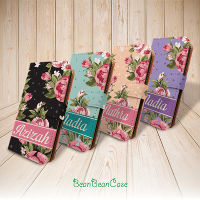 Flower rose vintage floral wallet flip cover, monogram case for iPhone 7/7 Plus/6s/6/5/5s/5c, moto X moto X2, samsung galaxy S5 S6 edge Note 3 4 (E06)