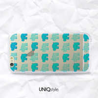 iPhone 7/6 4.7" cute elephant transparent case - colorful animal pattern clear back cover for iPhone 4/4s/5/5s/5c, Samsung S4,S5,Note 3 - A102 - Thumbnail 3