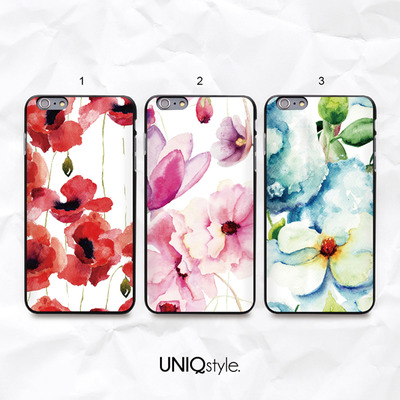 Watercolor floral flower phone case for iPhone 7/6/6s iPhone 5/5s/5c, Samsung S8/7/6/Note5, Sony, LG Nexus, Nokia Lumia, HTC One M8/M9, Moto E - N60
