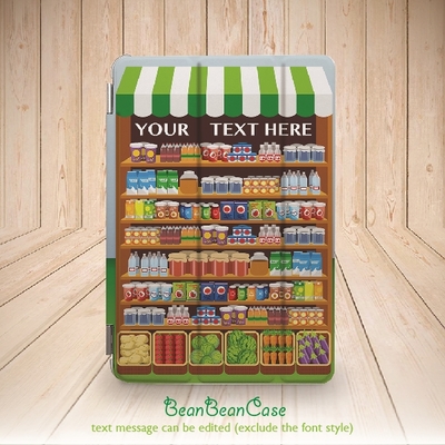 Colorful fruits and drinks store smart cover case for iPad mini case, new iPad mini retina 2 case, iPad Air case, personalized custom (A83)