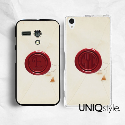 Seal stamp personalized custom monogram phone case for iPhone 7/6/6s plus, Samsung S8/S7/S6 edge, Sony Z5, LG g5 g6, Nokia Lumia 520, HTC One M9,