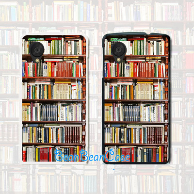 Antique Bookshelf Bookcase vintage retro case for iPhone 6/6s/5/5s/5c, Samsung S6/Note5, Sony, LG Nexus, Nokia Lumia, HTC One, Moto X Moto G (R08)