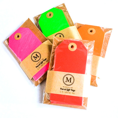 Neon Gift Tags