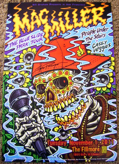 Mac Miller 2011 Fillmore poster