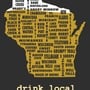 Drink Local-Wisconsin Beer T-shirt - Thumbnail 3