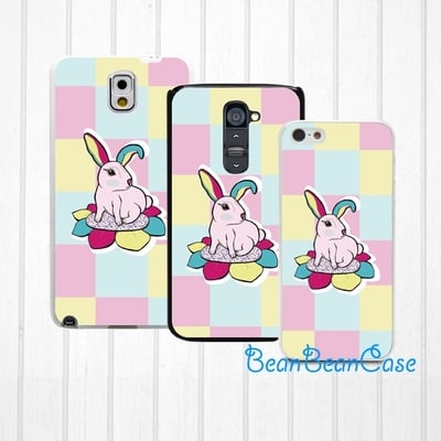 Cute bunny rabbit case for iphone 6/6s iphone 5/5s/5c, samsung s6/note5, sony, lg nexus, nokia lumia, htc one m8/m9, moto e (n02) - Thumbnail 5