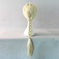 Cosplay Frozen Queen Elsa Braided Pale Gold Wig Free Ship SP141192 - Thumbnail 2