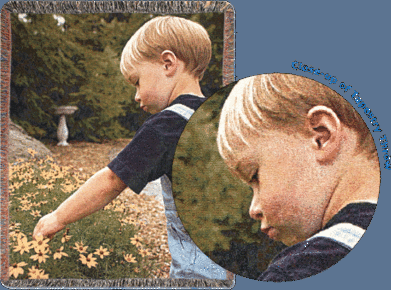 X-large Portrait Tapestry Throw (Custom)