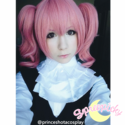 Cosplay Roromiya Karuta Lolita Pink Wig With Two Pony Tails Free Ship Sp141235