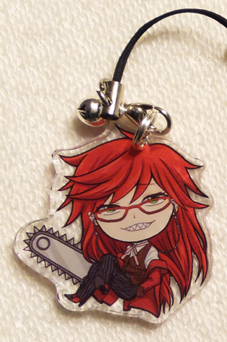 Reversible Black Butler Charm - Grell