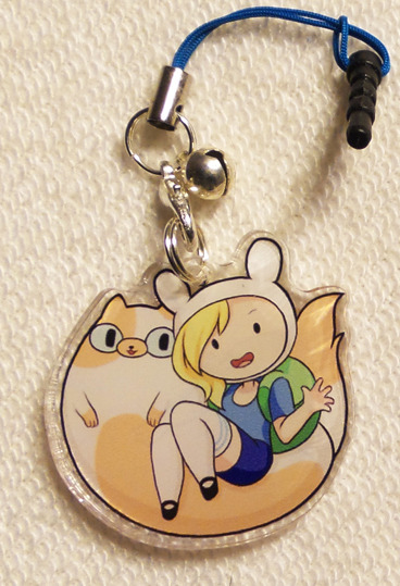1.5 inch adventure time charm - Fionna and Cake