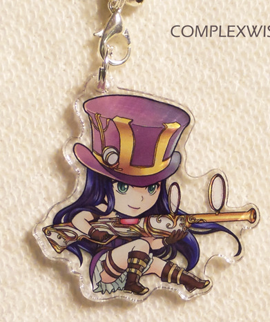 Reversible league of legends charm - Caitlyn