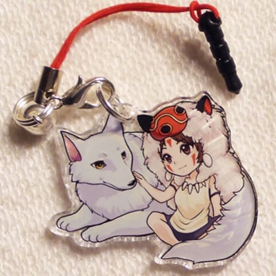 Reversible princess mononoke charm - Thumbnail 2