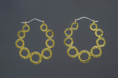 9 Planet Hoops (Brass)