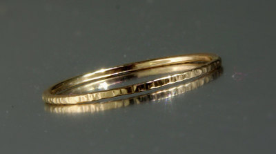 Stack ring, Stacking ring, Gold ring, Thin ring, Hammered ring, Knuckle ring, Unique ring, Dainty ring, BFF, Rustic ring, Vertical hammered