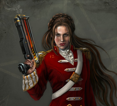 Lt. Kilos Limited Edition Art Print millitary sci-fi fantasy decor steam punk character