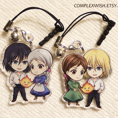 Reversible howl's moving castle charm - Thumbnail 1