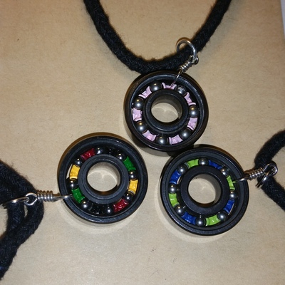 Recycled Skate Bearing Necklace - Custom