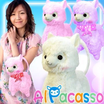Amuse Pacalatta Alpacasso Arpakasso Alpaca Handbag Phone Carry Bag Cute Case Plush