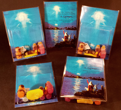 "PEG NATIVITY SET BLISTERPACK" - RESIN DESIGNER TOY ART FIGURES